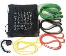 Load image into Gallery viewer, 3x workout band set, T-band + A-band + P-band + Xband + door anchor +Free gift carry bag. (In USD)
